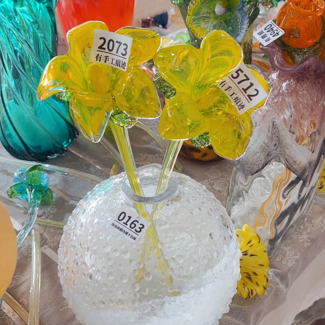 琉璃2073 5712两花 0163花瓶