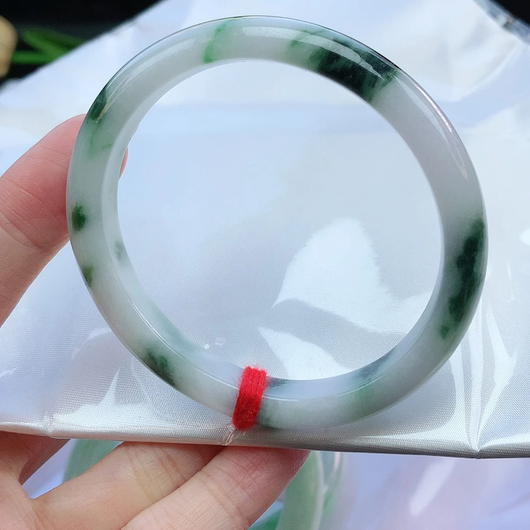 翡翠手镯未镶嵌55贵妃130004