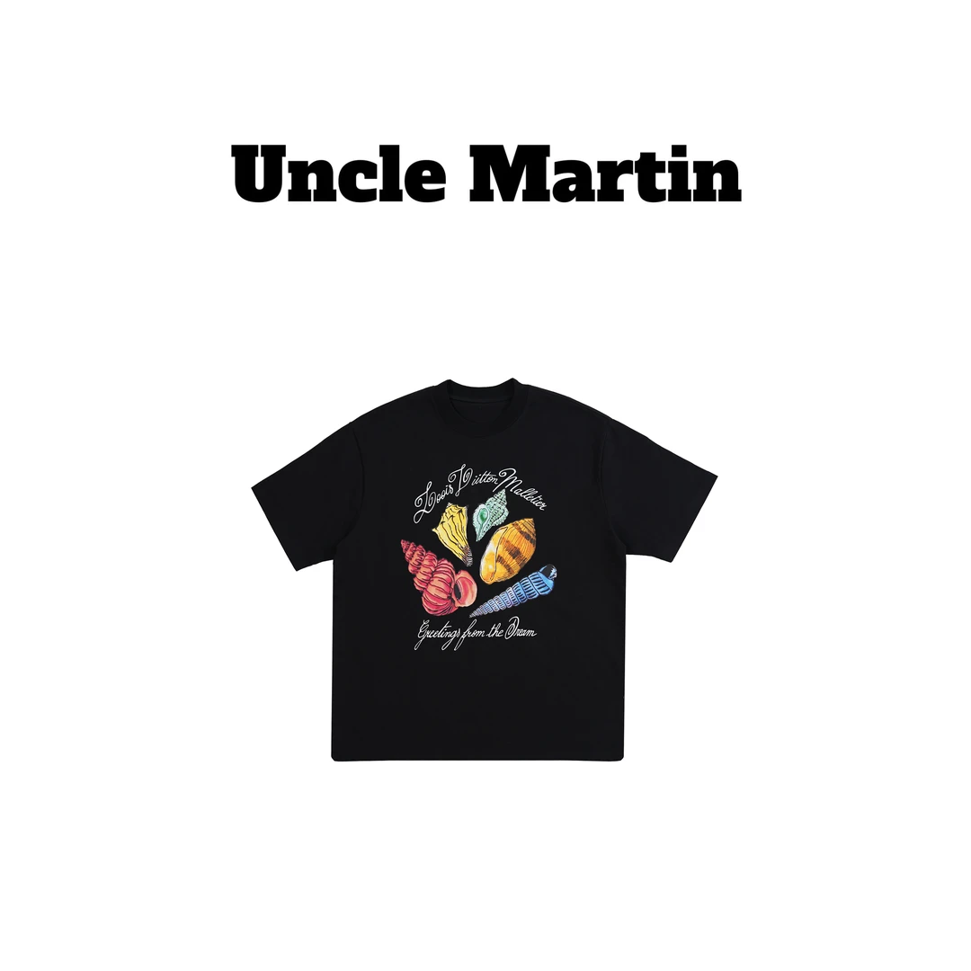 马丁叔叔 25开春新款高级宽松百搭短袖T恤