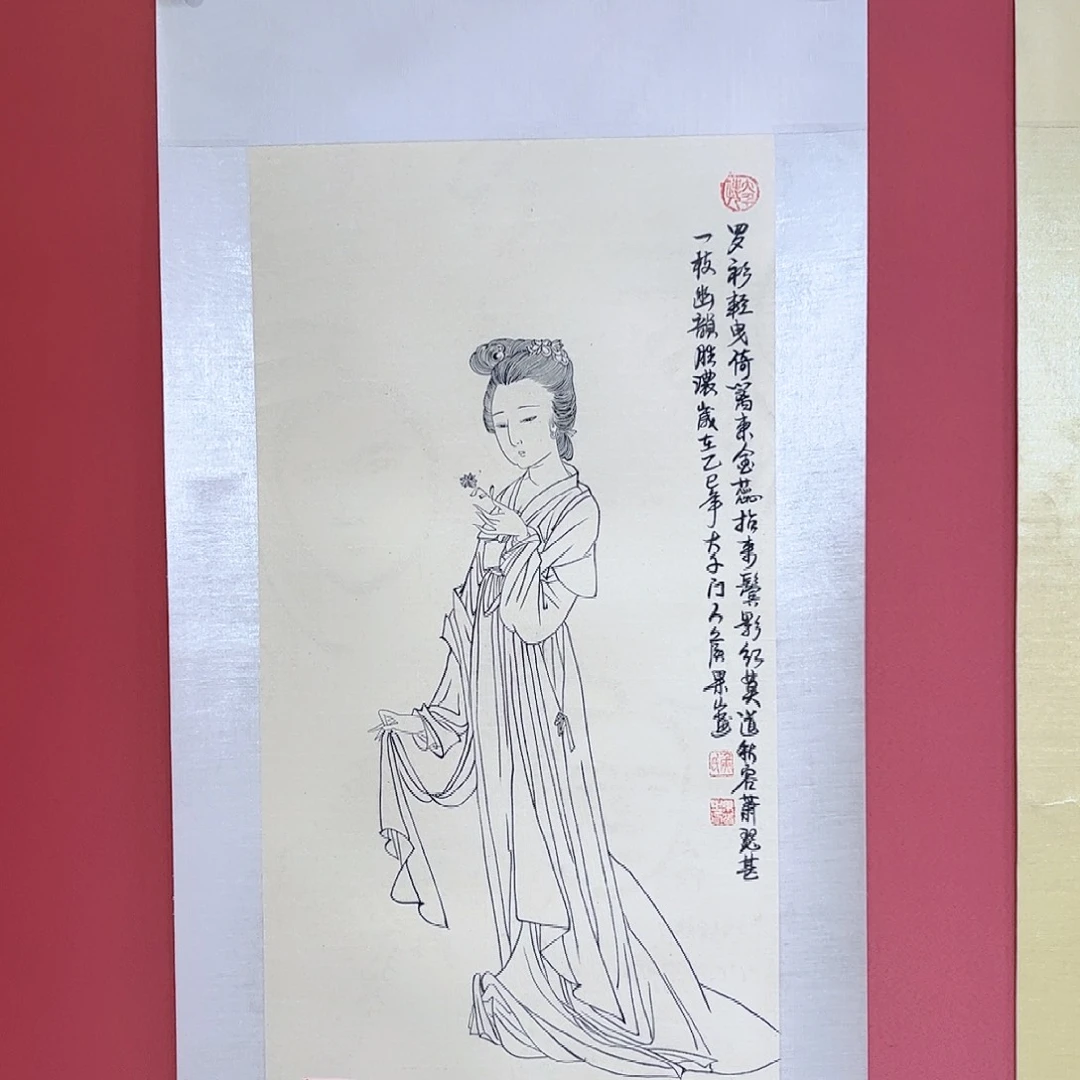 国画侯果山老师亲笔手绘作品朵