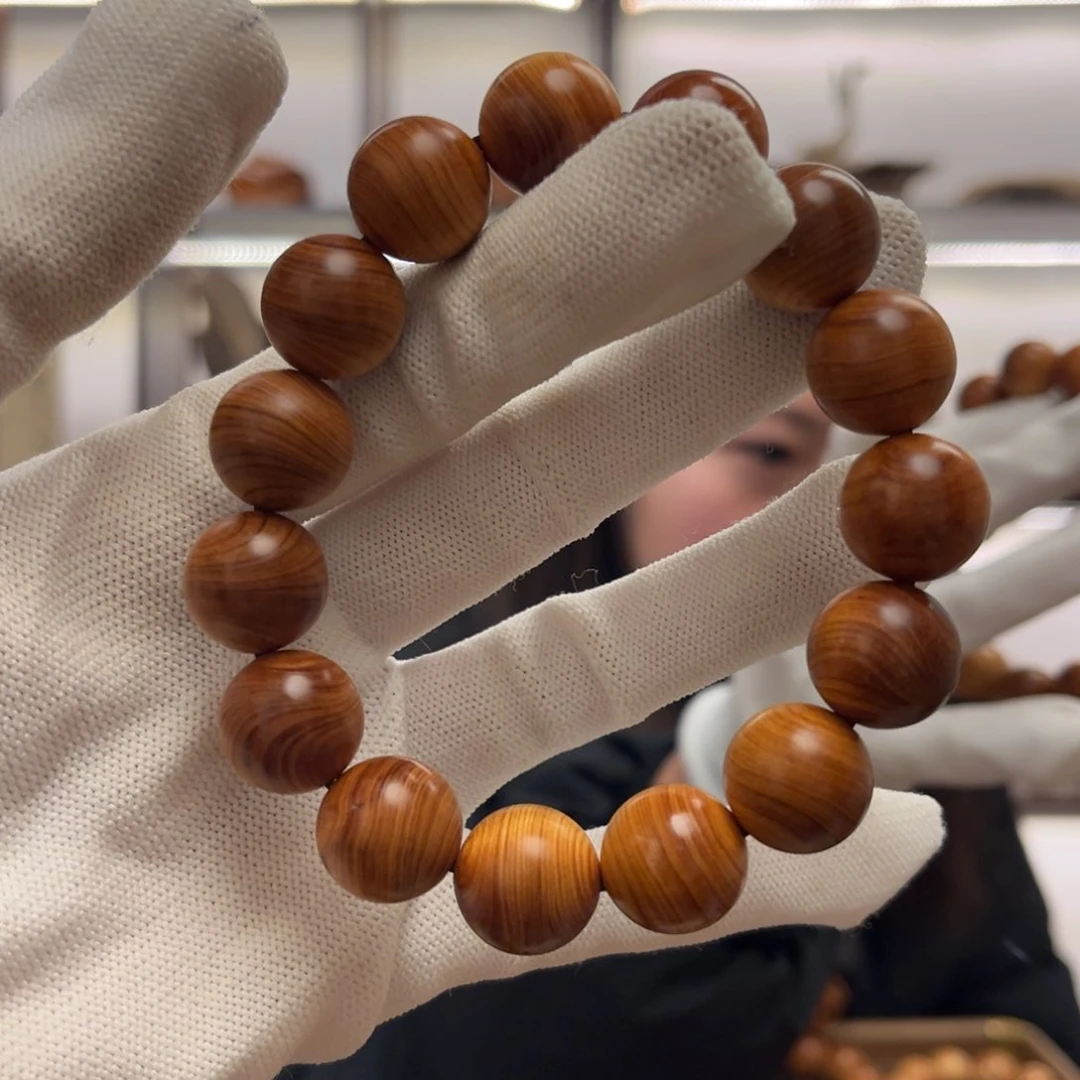 柏木（崖柏）手串/手链15黑油蚕丝乱纹25.8清药板根香料