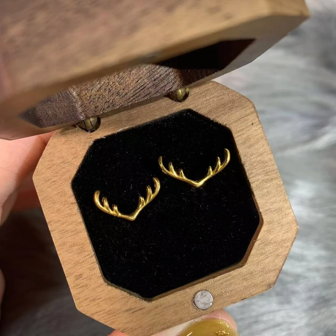 【伟新源】足金999 5G工艺 鹿角直针2.04克