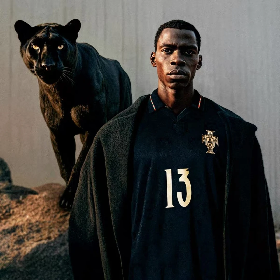 25/26葡萄牙黑色客场黑豹特别版球衣尤西比奥60周年C罗上衣足球服