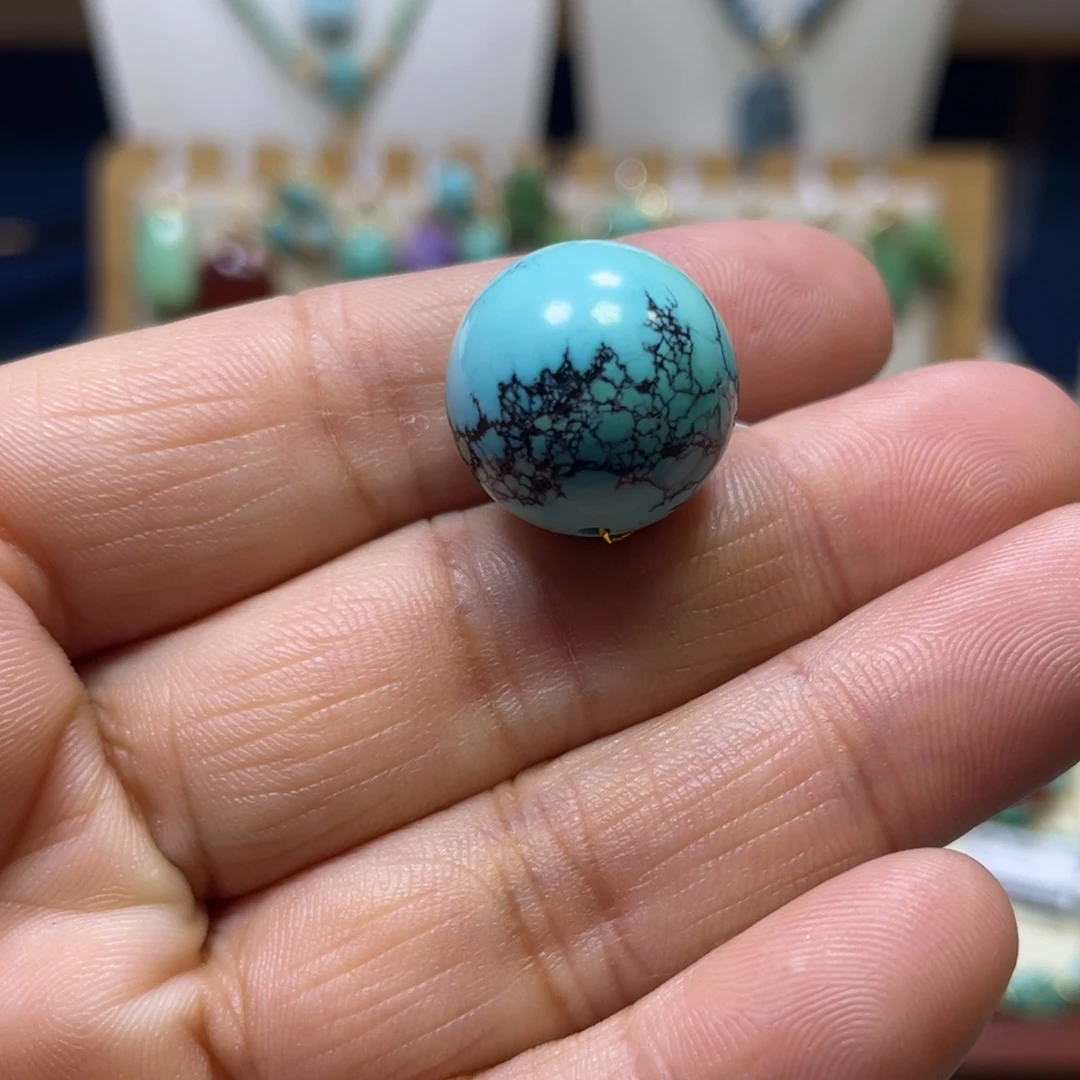 绿松石未镶嵌单珠