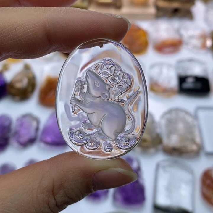 水晶颈饰未镶嵌定制