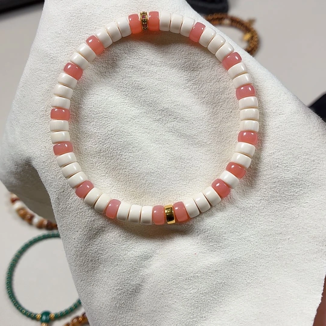 猛犸象牙手串/手链/手镯猛犸粉糯药片