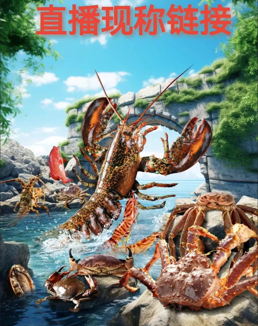 直播改价链接 鱼虾蟹 液氮锁鲜 包鲜不包活 顺丰