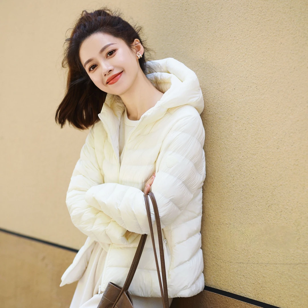 【特价女款】坦博尔女士短款可收纳便捷轻薄女款羽绒服女TBF310218D