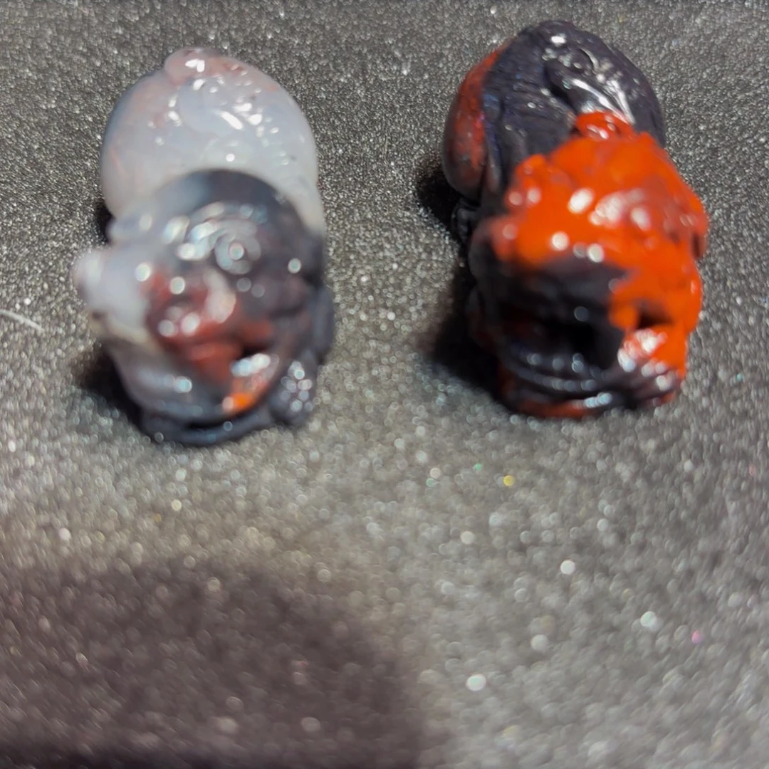 经***人石材桂林鸡血玉貔貅摆件