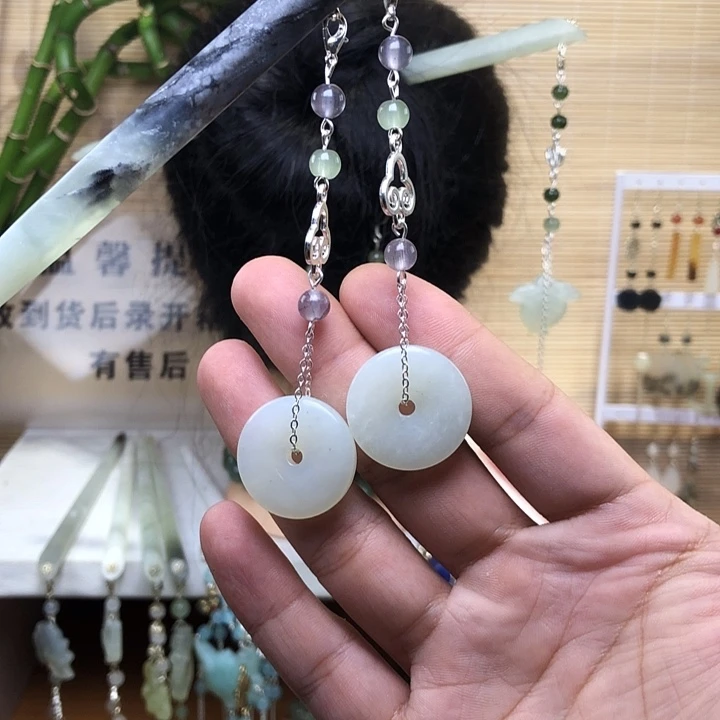 未镶嵌蛇纹石玉发簪