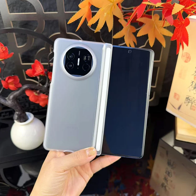 适用华为Matex5手机壳新款磨砂亲肤透明壳x6双中轴保护壳时尚简约