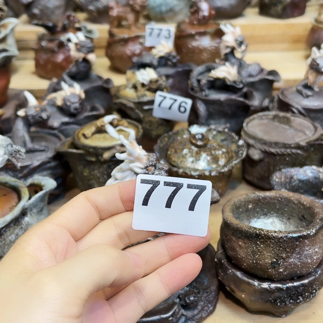 艳***杯柴烧粗陶手捏宝瓶特价