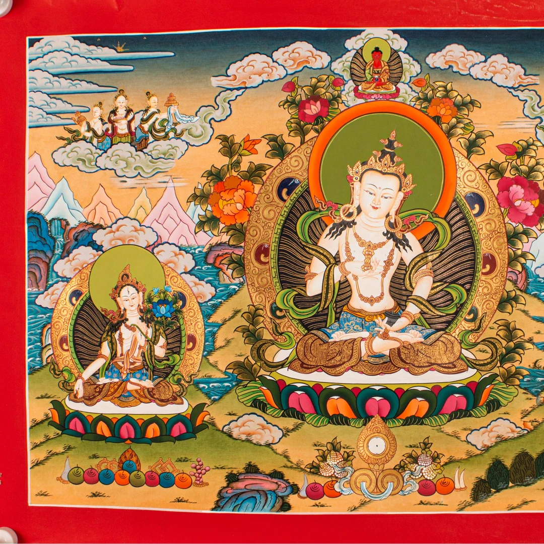 【臻选】手绘金刚萨埵唐卡彩唐