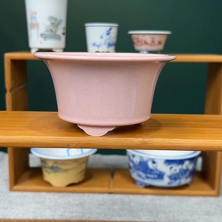 陶福利手工高温釉盆