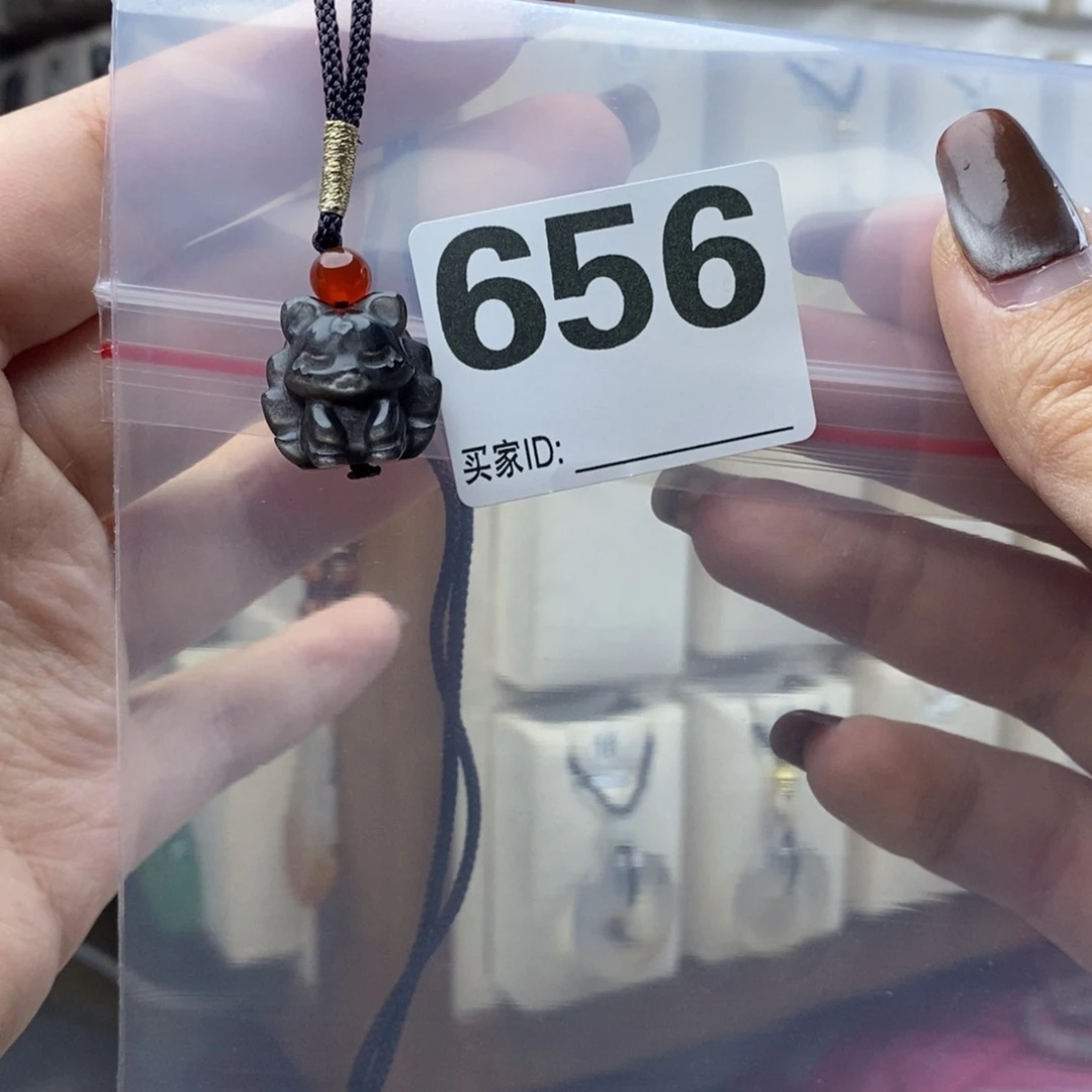 黑曜岩颈饰合金真*