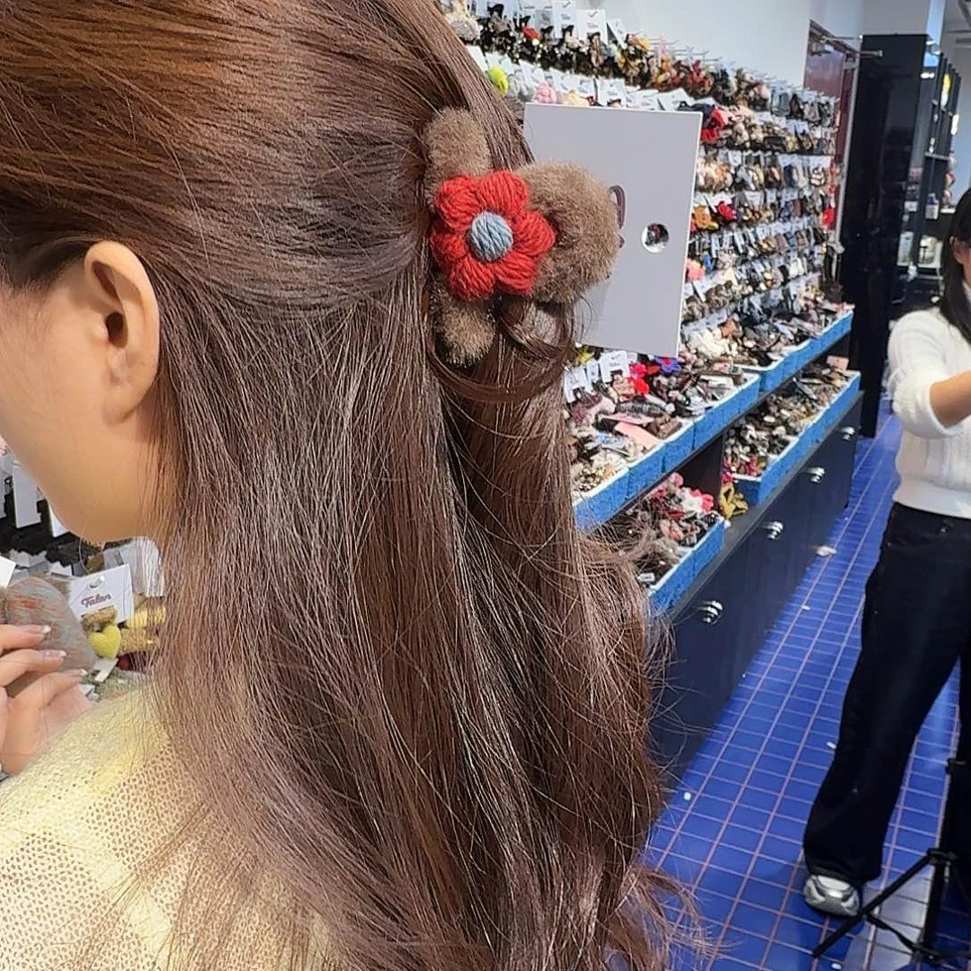 皮质非金属毛毛半抓夹78