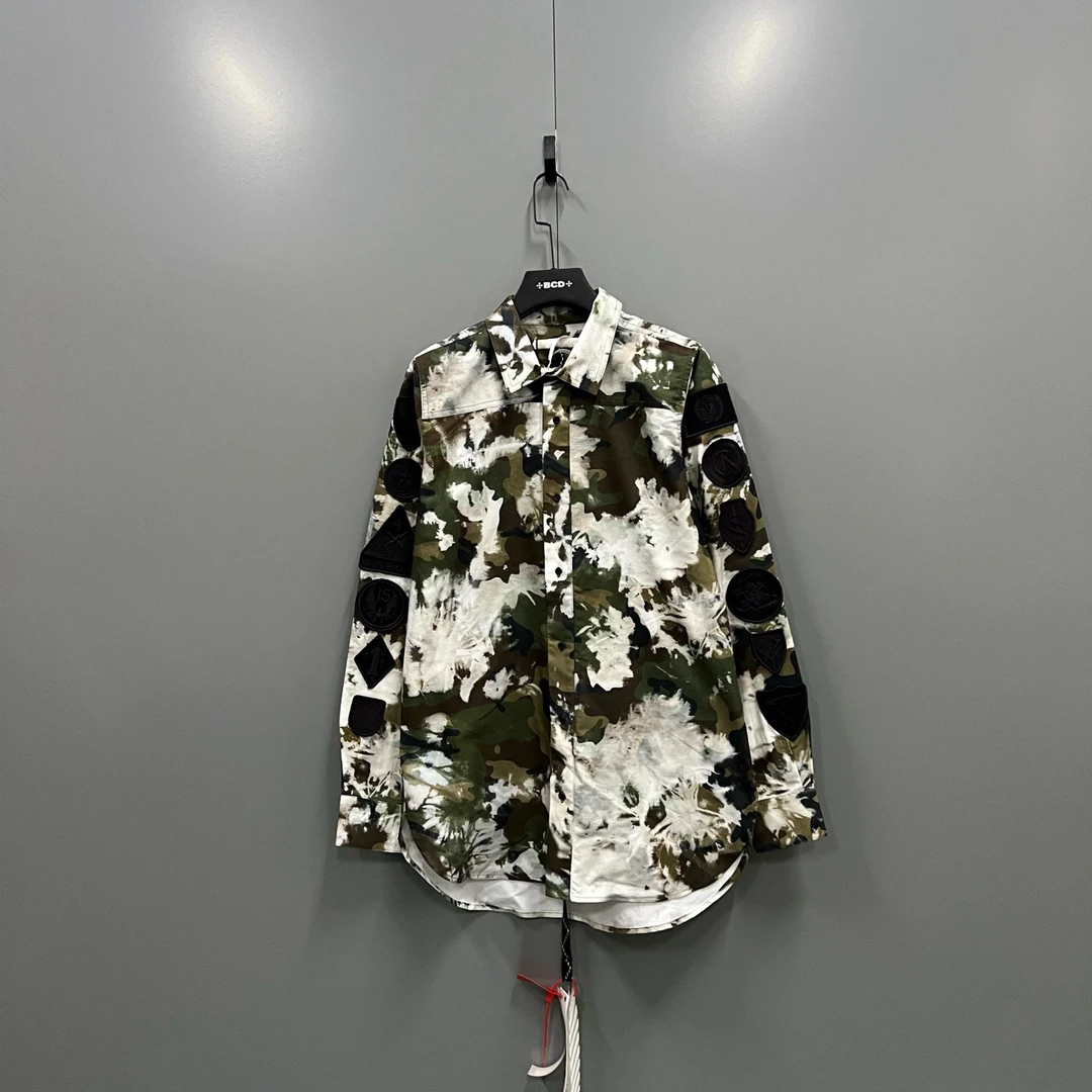 未使用 OFF-WHITE DW 007016 ow 迷彩衬衫 007016
