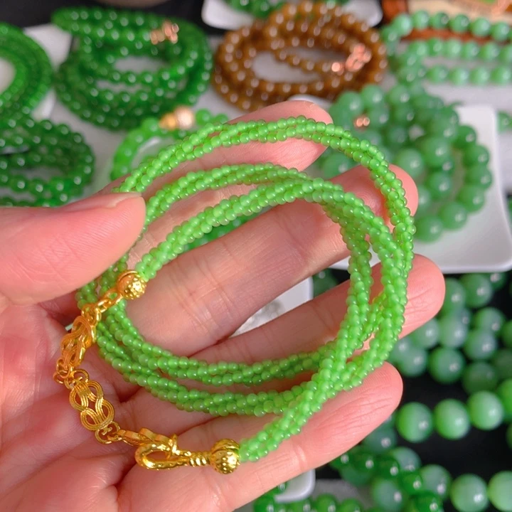 和田玉（碧玉）未镶嵌手链