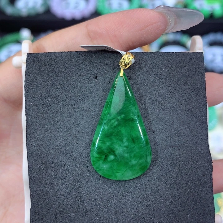 18K金镶嵌手链翡翠翡翠