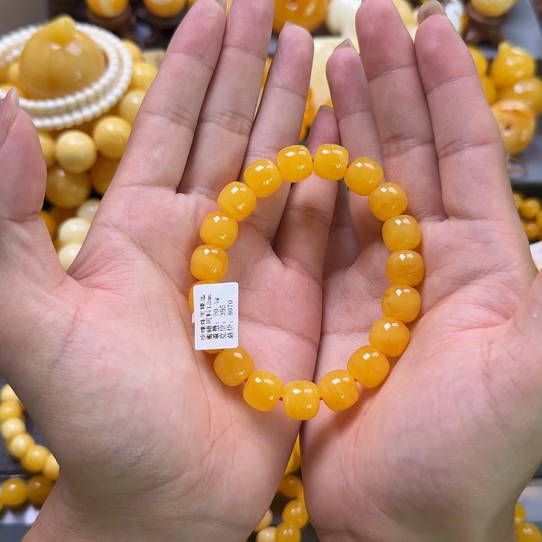 未镶嵌蜜蜡珠宝奇石同料12mm