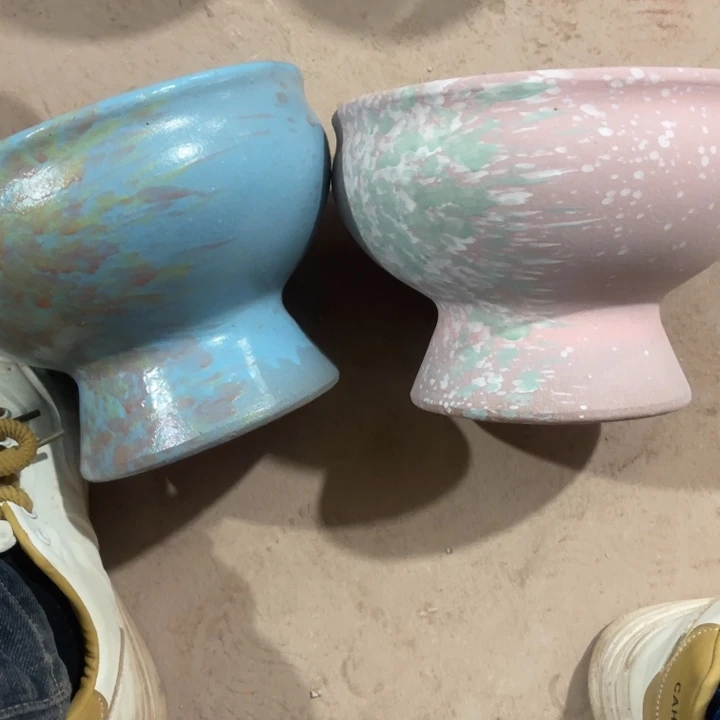 紫砂花盆口径21高度15两只正品