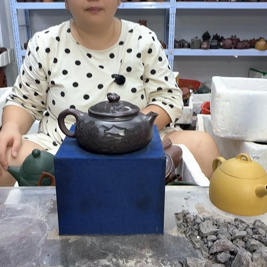 茶壶紫砂宜兴紫砂壶瑕疵处理