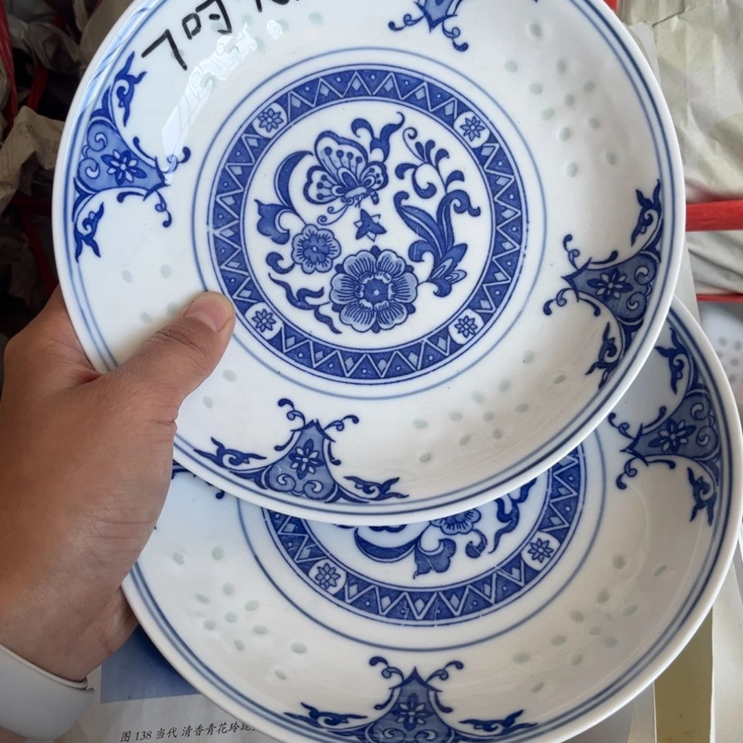 陶摆件景德镇高温细白瓷餐具