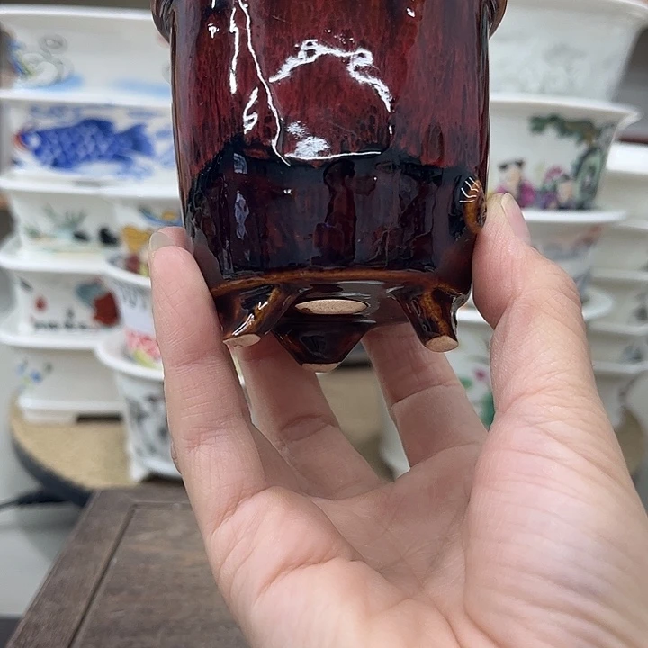 王***瑾内直径6.5-6.8微瑕一只花盆