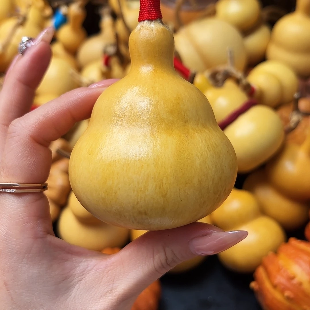 淼*儿微瑕色差胖墩葫芦摆件