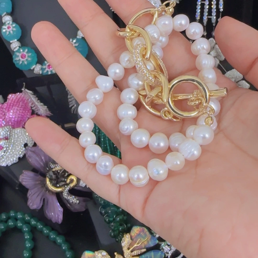 铁合金大理石太***姐项链