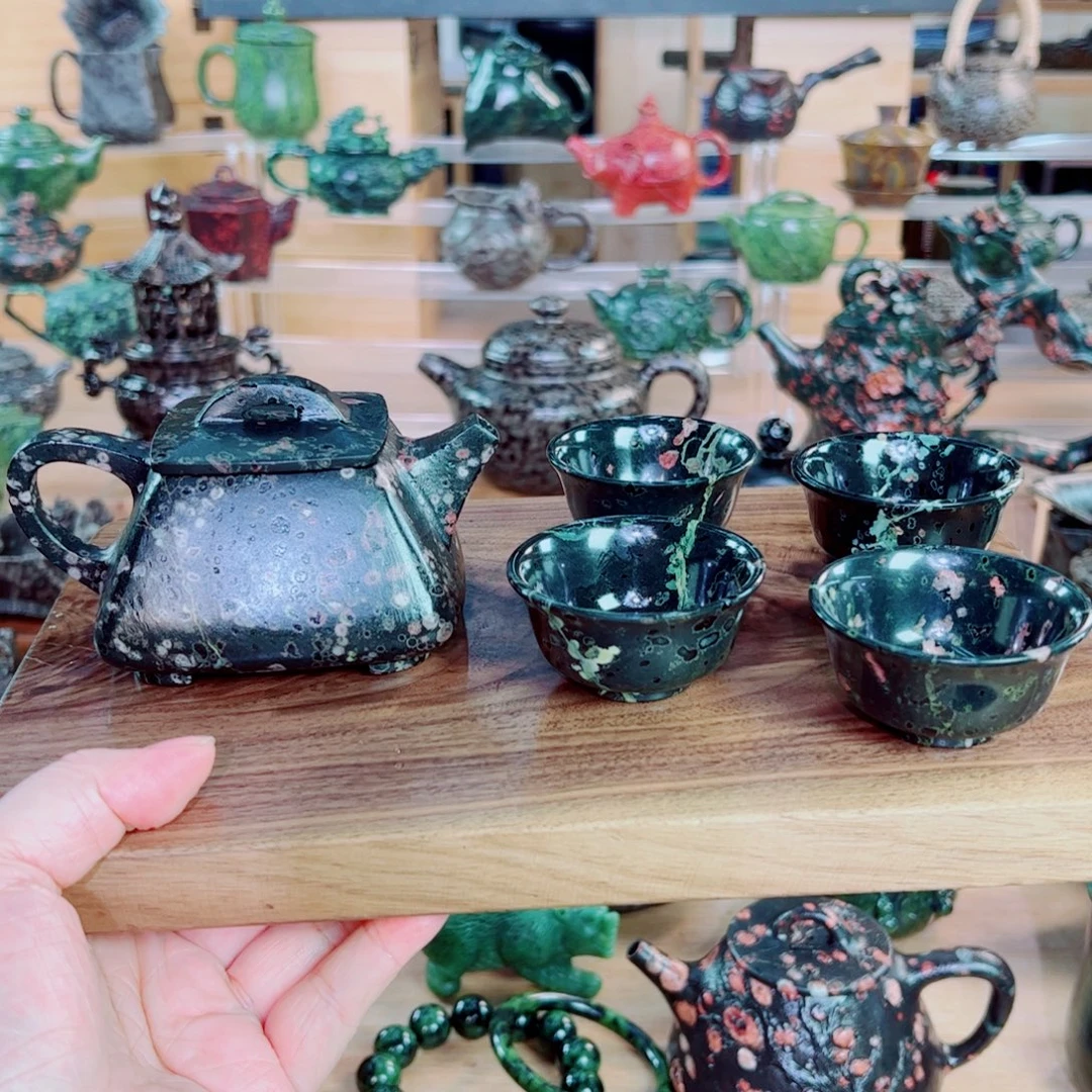 茶***）天然石材手工雕刻
