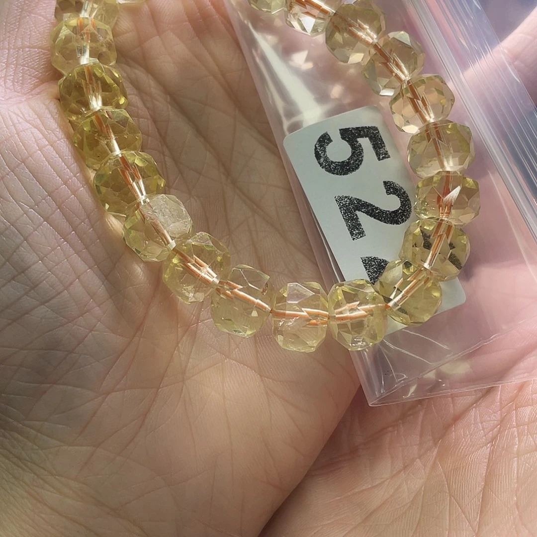 小***树手链水晶未镶嵌522黄水