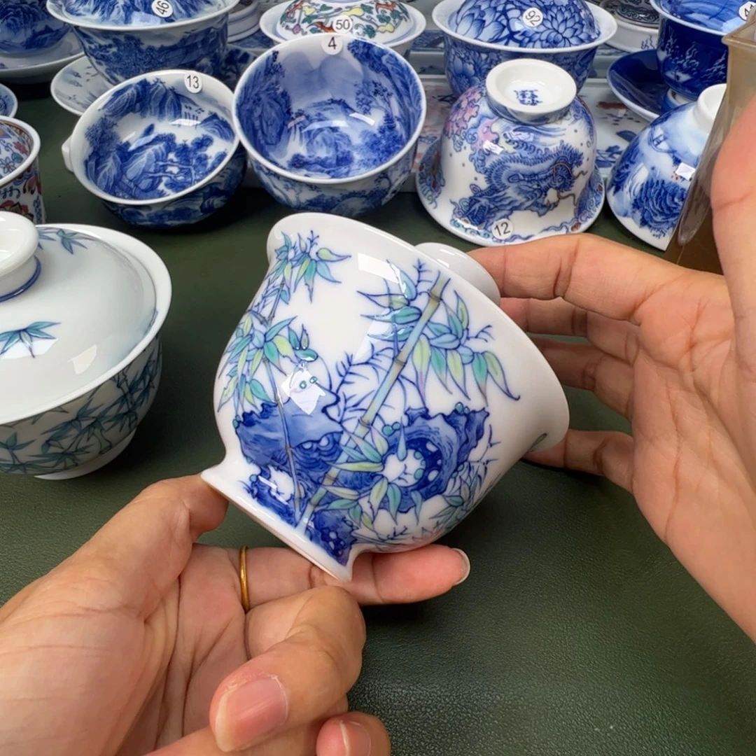 景德镇纯手工纯手绘茶具木木22