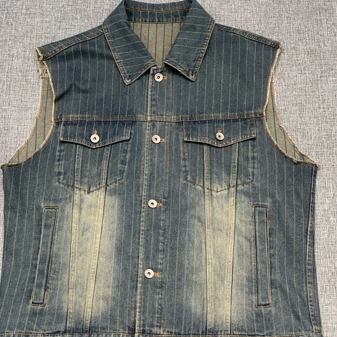 男士休闲牛仔马甲