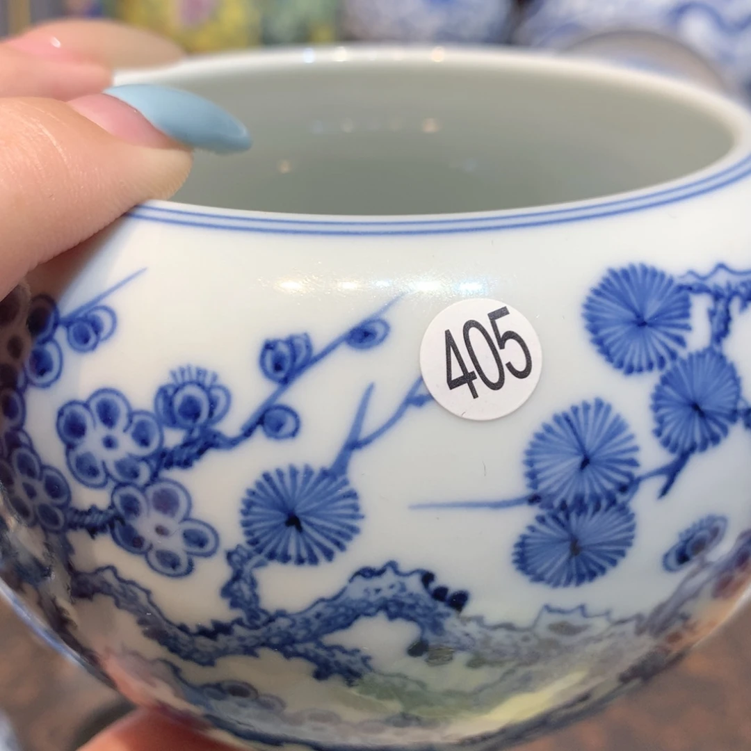 虎***405松竹梅青花水洗