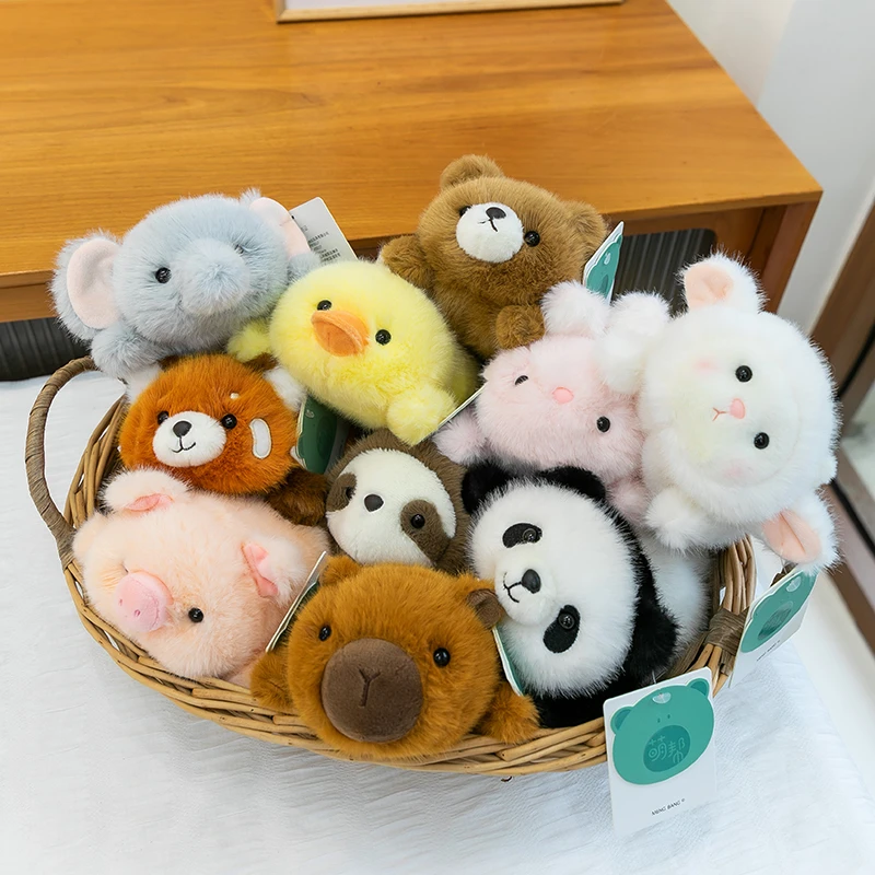可爱小动物团子香味掌中宝毛绒玩具企鹅水豚公仔桌伴娃娃送儿童