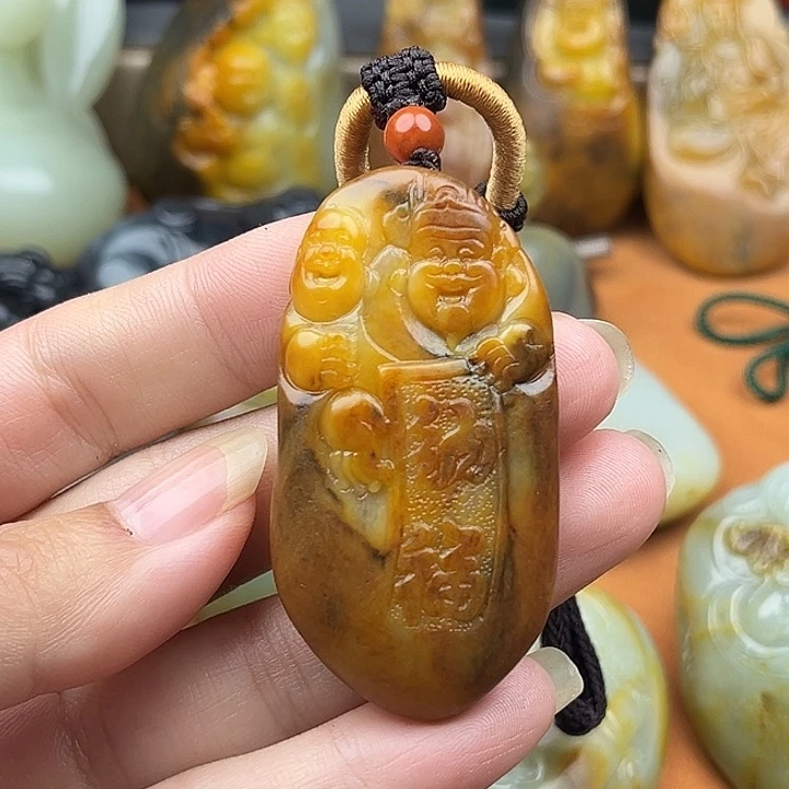 吊坠(不含链)未镶嵌和田玉