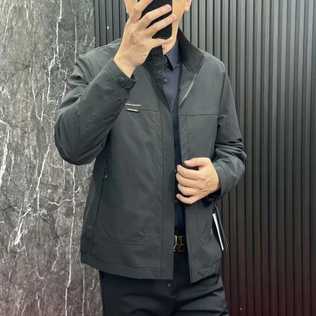 【升级版】经典百搭新商务休闲男士夹克加绒加厚8702