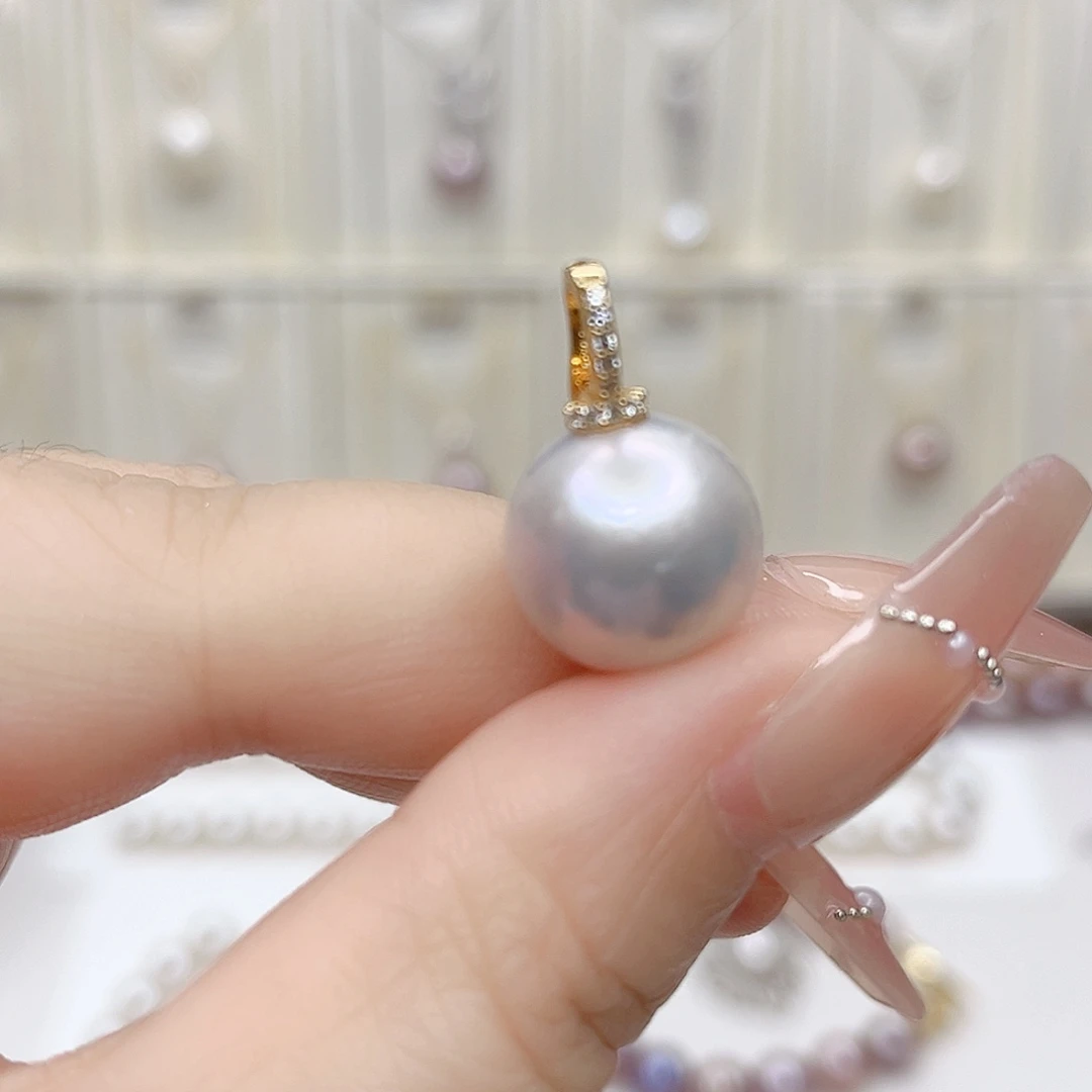 合金淡水珍珠吊坠(赠链)
