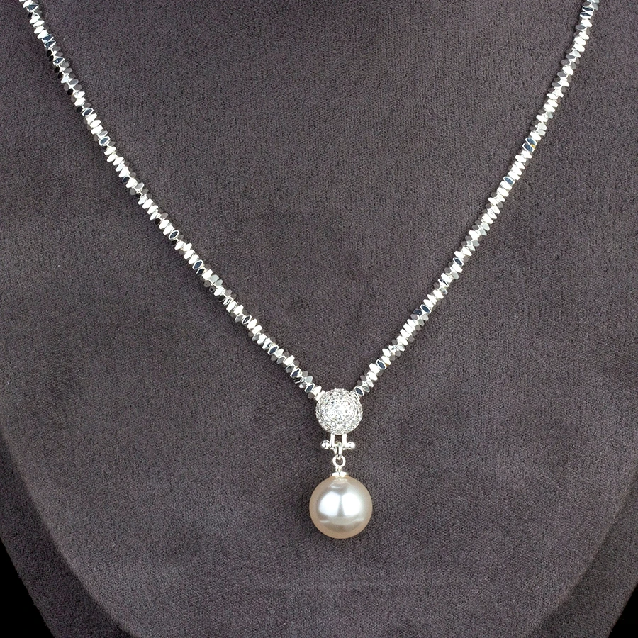 铜合金项链 王妃法式设计锁骨链精致满钻女士简约风素款链子TG010