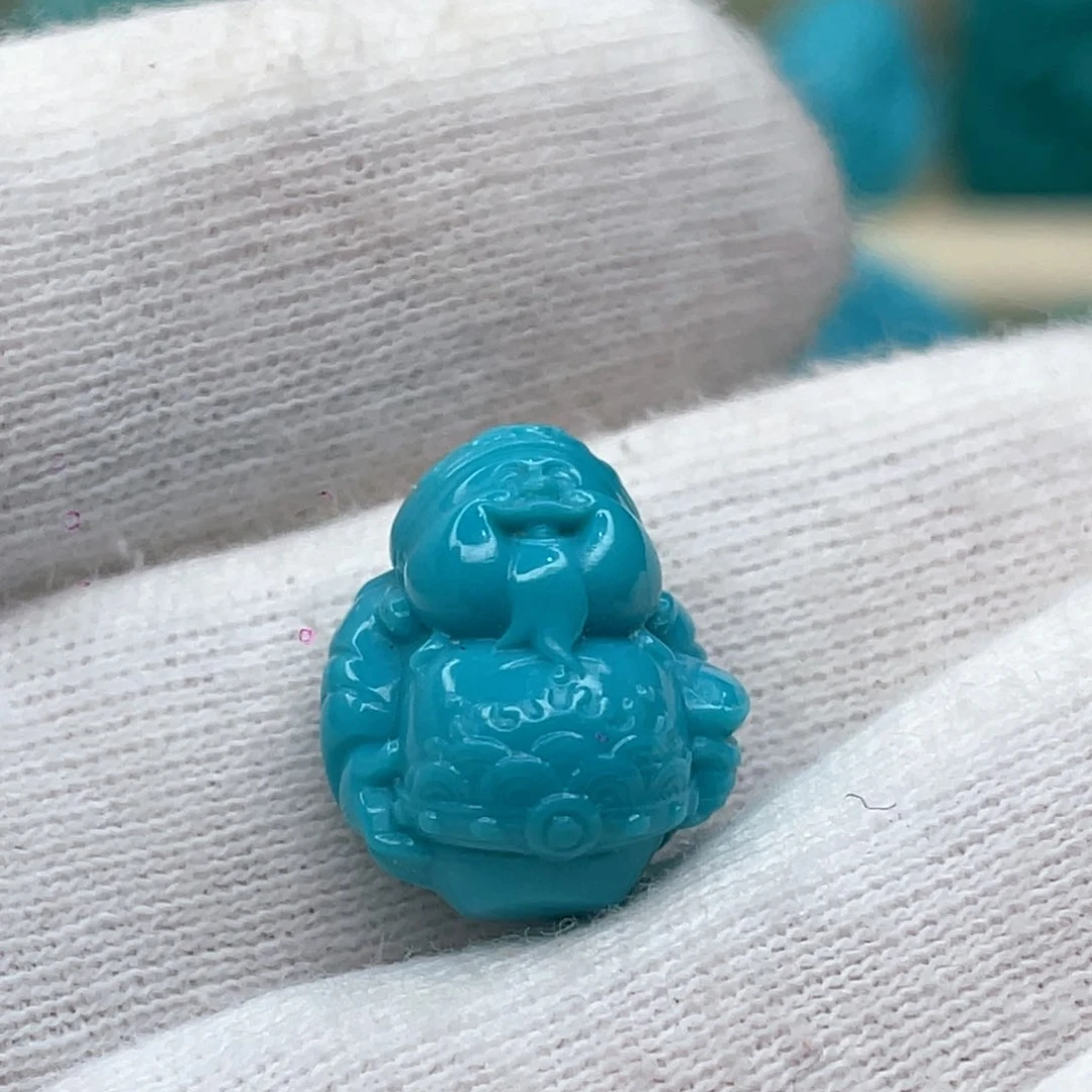 绿松石未镶嵌颈饰卡12.3-14-9.6