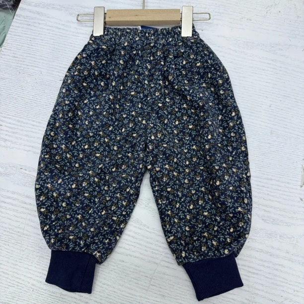 3501女童碎花加绒裤