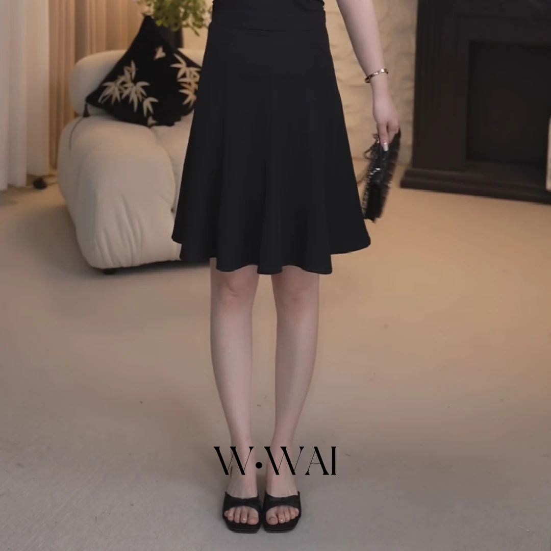 【知往】显瘦8裁片复古鱼尾半身裙 X52B683