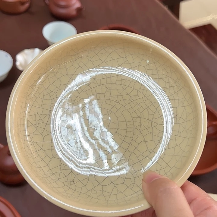 【闪购商品】开片壶承大约14-15cm潮州