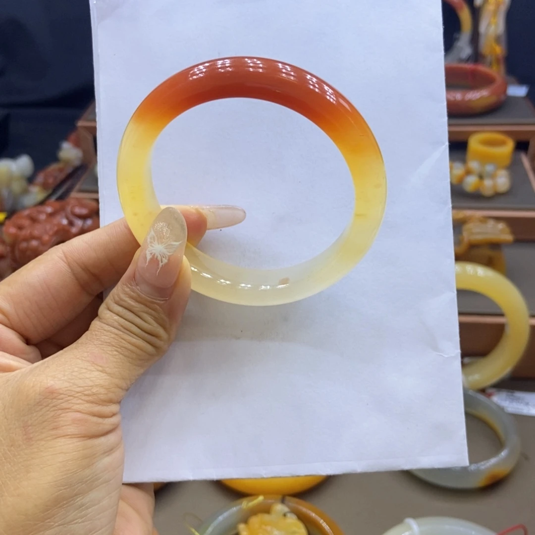 石英质玉（黄龙玉）未镶嵌手镯阳阳