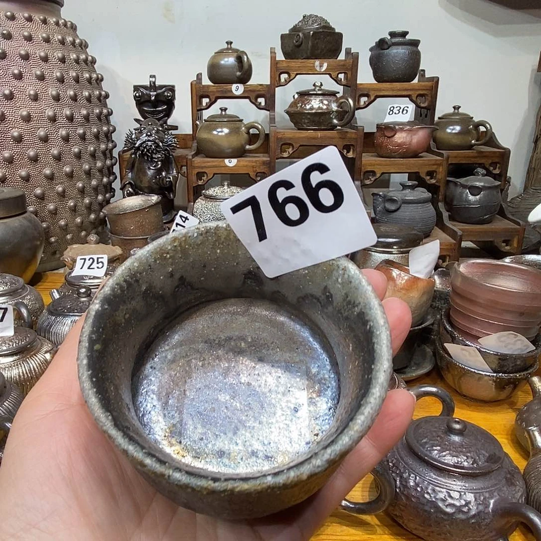 高温柴烧陶泥主人杯