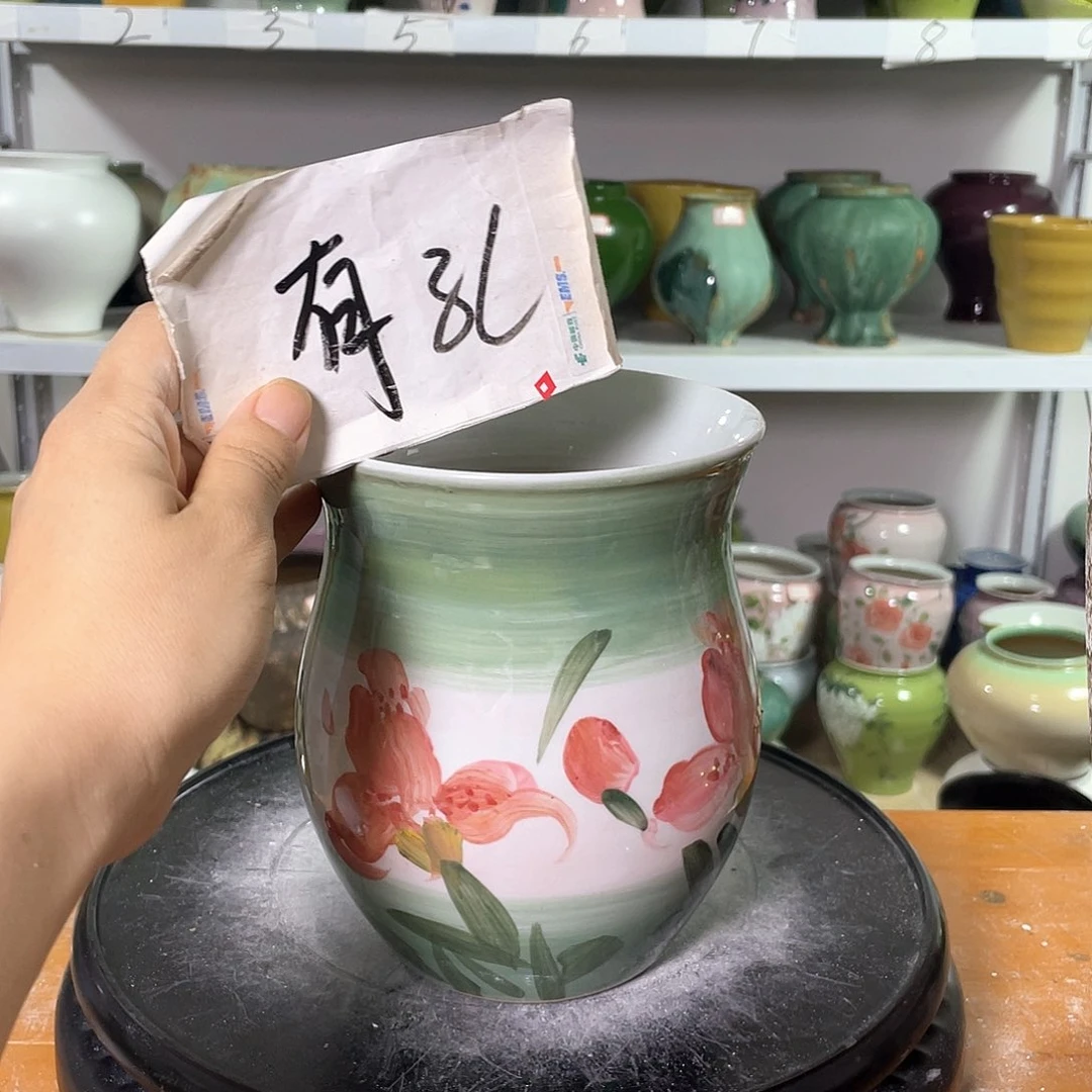 景德镇陶瓷花盆微瑕165