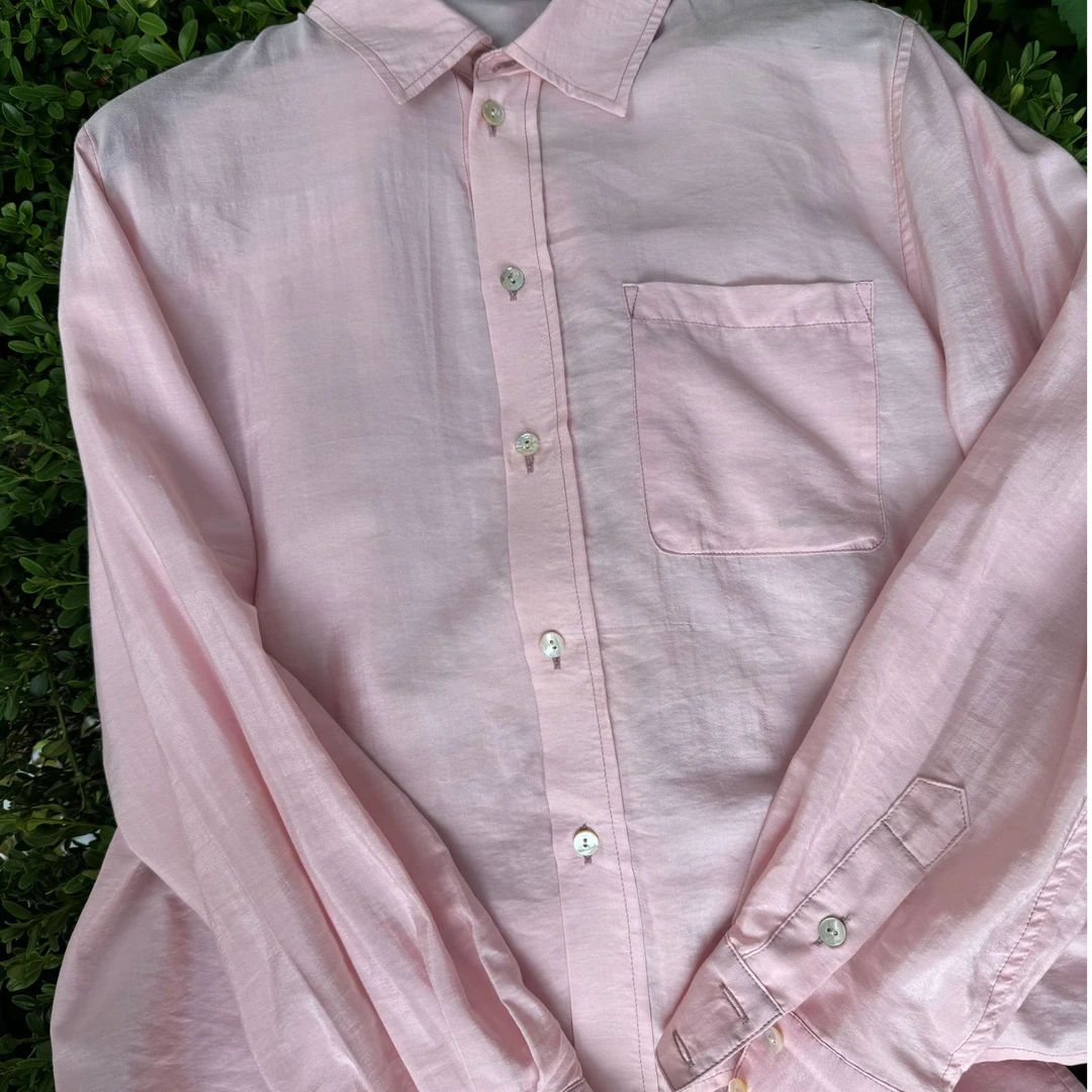 2025新款水缫丝长袖时尚百搭女士夏季衬衫