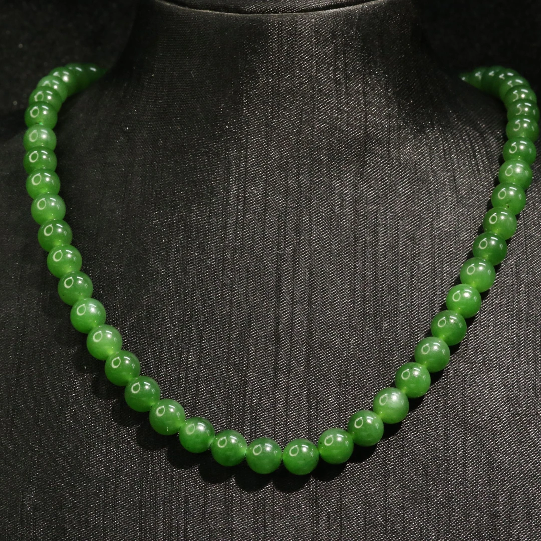 25和田玉碧玉项链/801263保利厦门拍卖