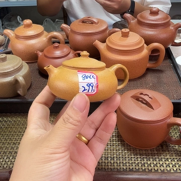 茶壶紫砂黄金段寒江80